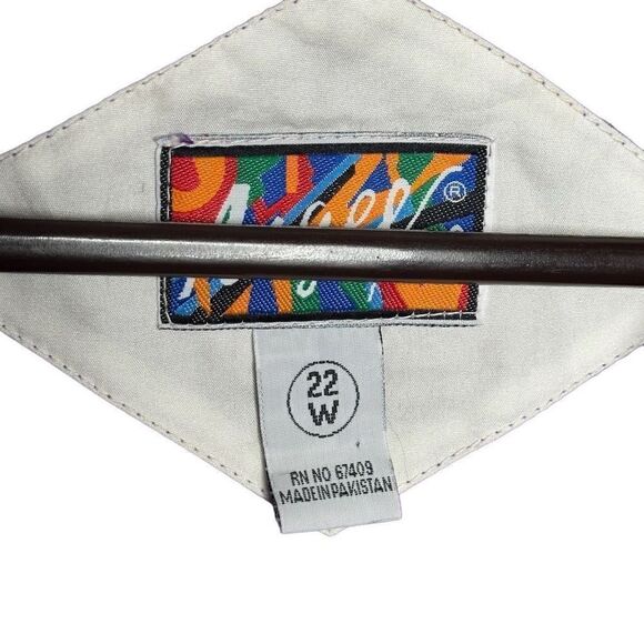 Vintage Silky Bomber Jacket With Gilded Print W22 - Picture 4 of 4